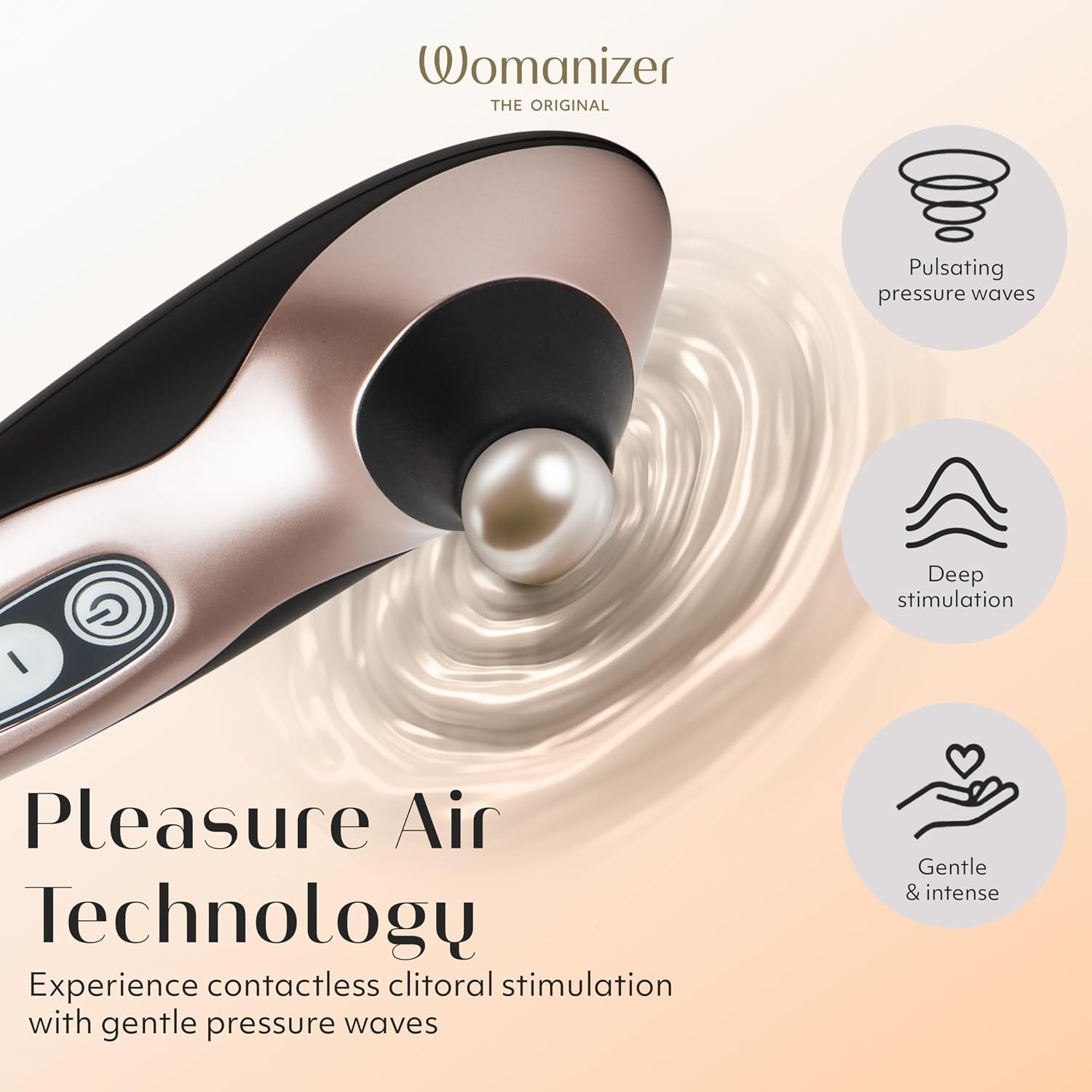 image:imageWomanizer Pro40 Clitoris Vibrator Sex Toy Clit Stimulator with 6 Suction Speeds Vibrating Dildo Adult Toys for Women Clit Sucker Sexual Pleasure Tools for Women Personal Massager Rose GoldRose Gold
