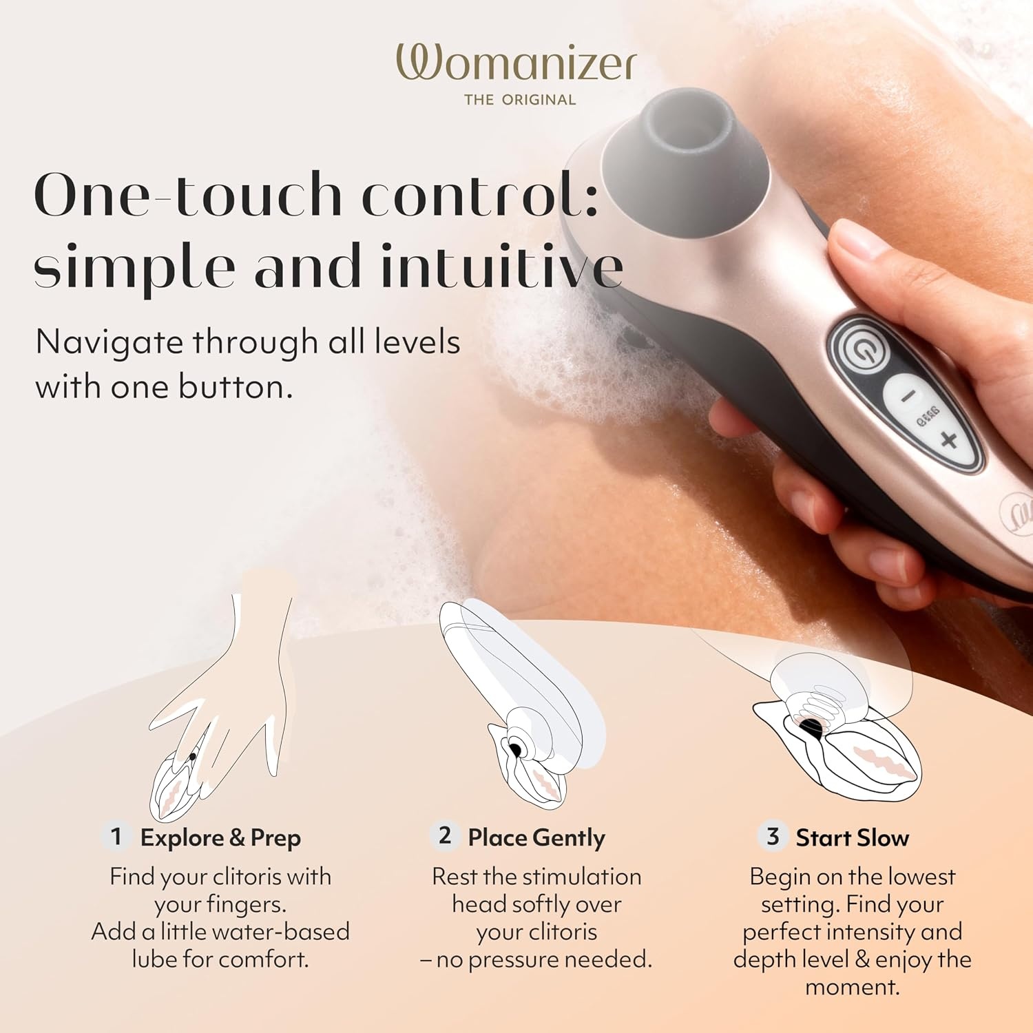 image:imageWomanizer Pro40 Clitoris Vibrator Sex Toy Clit Stimulator with 6 Suction Speeds Vibrating Dildo Adult Toys for Women Clit Sucker Sexual Pleasure Tools for Women Personal Massager Rose GoldRose Gold
