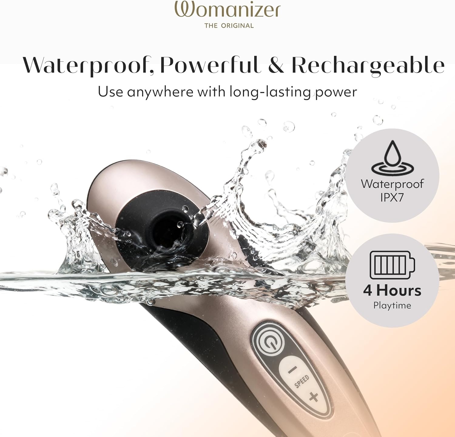 image:imageWomanizer Pro40 Clitoris Vibrator Sex Toy Clit Stimulator with 6 Suction Speeds Vibrating Dildo Adult Toys for Women Clit Sucker Sexual Pleasure Tools for Women Personal Massager Rose GoldRose Gold