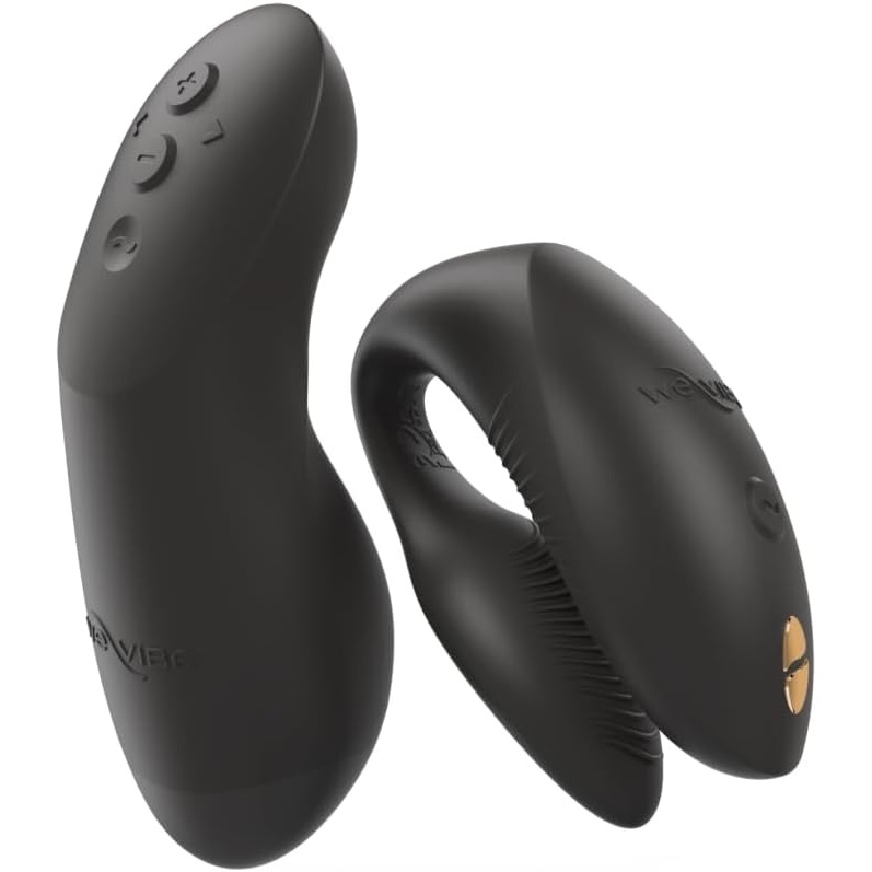 image:imageWeVibe Chorus Pro App Controlled Wireless Couples Vibrator  Remote Controlled Adults Toy  Silicone Stimulator with 10 Intensity Levels  Clitoral amp GSpot Couples Sex Toy for Him amp Her  PurpleBlack