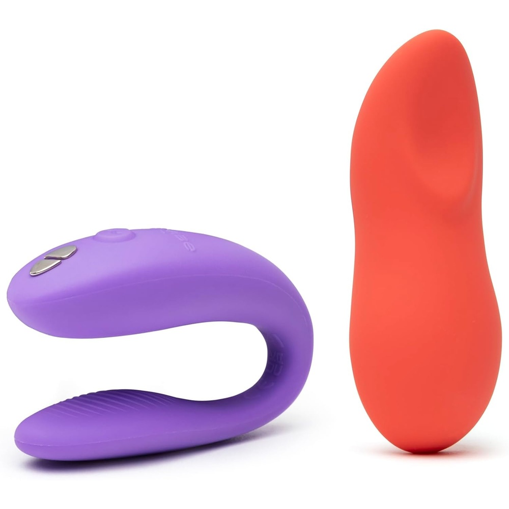 image:imageWeVibe Sync Go Purple CShaped Couples Vibrator Travel Edition amp Touch X Coral Powerful Mini Massager Vibrator Couples Sex Toys Bundle