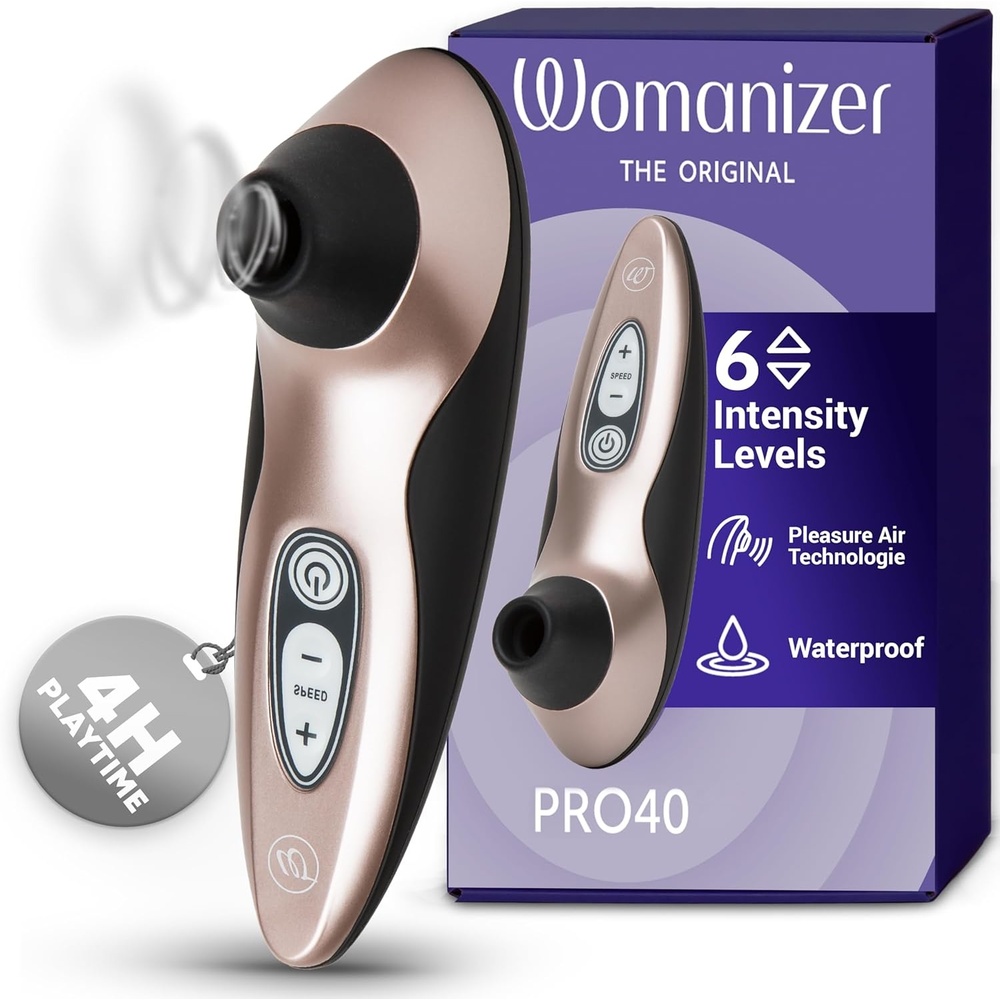 image:imageWomanizer Pro40 Clitoris Vibrator Sex Toy Clit Stimulator with 6 Suction Speeds Vibrating Dildo Adult Toys for Women Clit Sucker Sexual Pleasure Tools for Women Personal Massager Rose GoldRose Gold