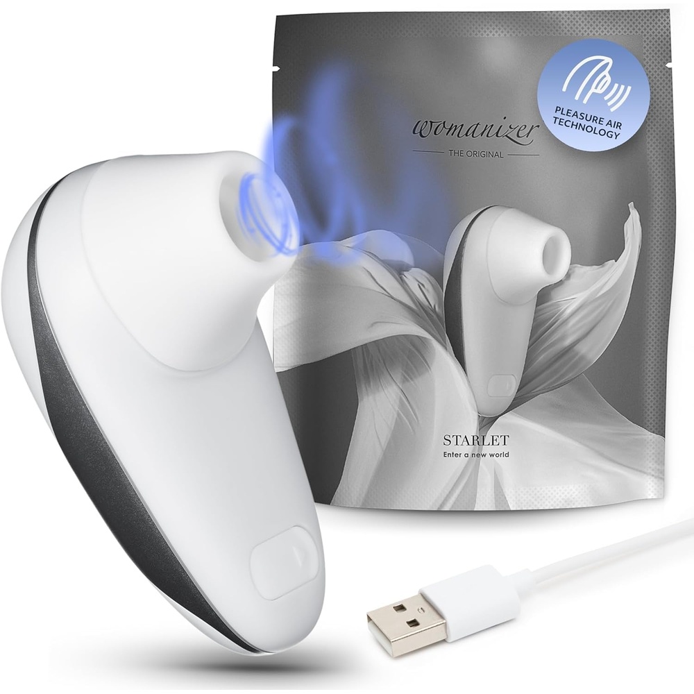 image:imageWomanizer Starlet Clitoris Vibrator Sex Toy  Clit Stimulator with 4 Suction Speeds  Vibrating Dildo Adult Toys for Women  Clit Sucker Sexual Pleasure Tools for Women  Personal Massager  WhiteWhite