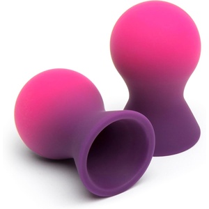 Lovehoney Color Changing Nipple Suckers | Silicone Nipple Sucking Toys | BDSM Beginner Sex Toy Gifts for Women | Vacuum Cupping Breast Stimulation Suction Cups | Couples Adult Sex Games(Color Changing)