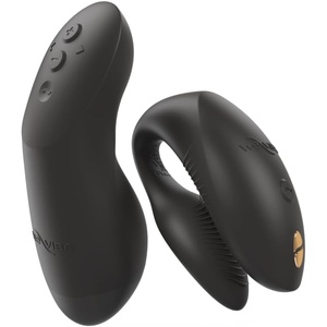 We-Vibe Chorus Pro App Controlled Wireless Couples Vibrator | Remote Controlled Adults Toy | Silicone Stimulator with 10 Intensity Levels | Clitoral & G-Spot Couples Sex Toy for Him & Her | Purple(Black)