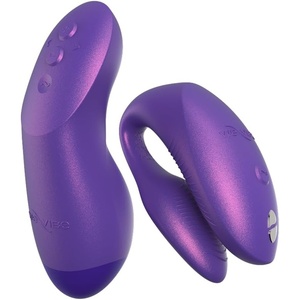 We-Vibe Chorus Pro App Controlled Wireless Couples Vibrator | Remote Controlled Adults Toy | Silicone Stimulator with 10 Intensity Levels | Clitoral & G-Spot Couples Sex Toy for Him & Her | Purple(Purple)