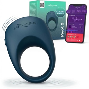 We-Vibe Pivot 2 Vibrating Cock Ring for Men | Pleasure Penis Ring for Enhancing Stronger Erections Male Sex Toys | Distance App Control Vibrating Stimulation Device for Couples | 10 Vibration Modes