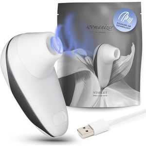 Womanizer Starlet Clitoris Vibrator Sex Toy | Clit Stimulator with 4 Suction Speeds | Vibrating Dildo Adult Toys for Women | Clit Sucker Sexual Pleasure Tools for Women | Personal Massager | White(White)